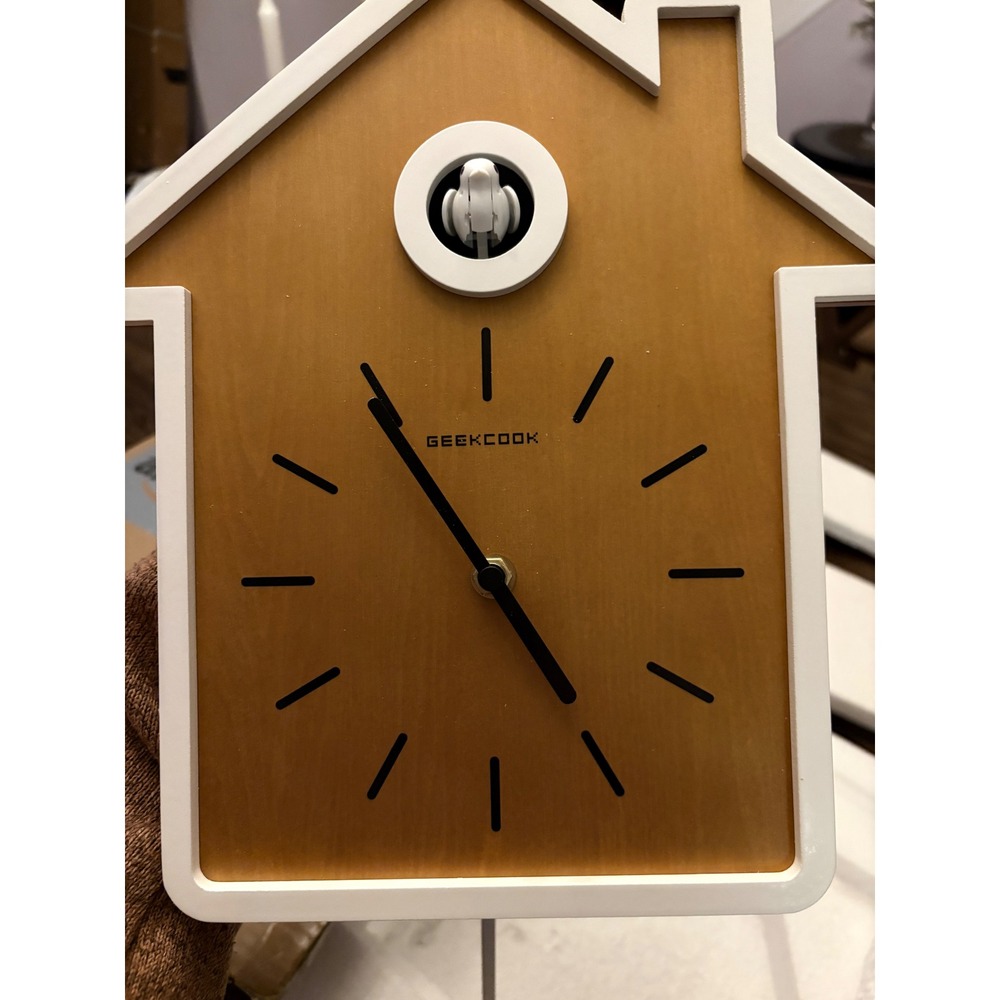 New SHISEDECO Modern Clock Wall Clock With Pendulum and Bird Natural Cuckoo Call - Picture 4 of 8